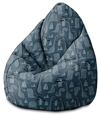DreamRoots Sitzsack Kinder mit füllung - Bodenkissen Kinder Sitzsack - Kinderzimmer 70 x 70 x 105 cm - Bean Bag Kinder - Bubibag - Kindersitzsack - Sitzkissen Boden