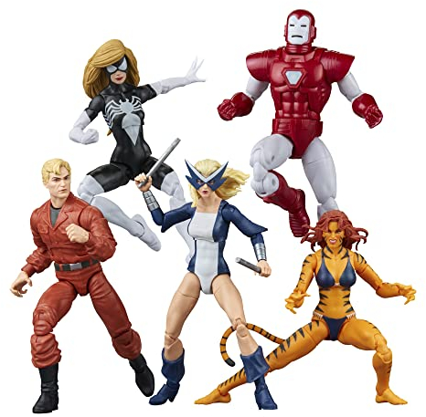 Hasbro Marvel Legends Series The West Coast Avengers, 5-Pack of Comics 15-cm Marvel Legends Action Figures