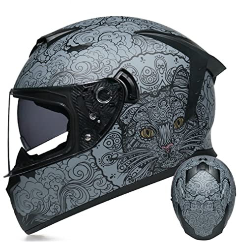 MOTESEN Full Face Helmets Electric Bicycle for Man Bicycle Full-Face Helmets ABS Touring Anti-fog visor omologato