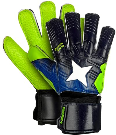 Derbystar Torwart-Handschuhe Attack Protect XP 16 | mit Optisize Fit System | 1 Paar | Für Fußballtraining | Unempfindliches und langlebiges Material