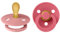 BIBS Colour Symmetrical Schnuller 2er Pack, BPA-frei Dummy-Schnuller, Symmetrischer Nippel. Naturkautschuk/Latex, Hergestellt in Dänemark, Größe 1 (0-6 Monate), Dusty Pink/Coral
