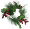 Abaodam Kleiner Weihnachtskranz Kerzenringe Türkranz Weihnachten Deko Kerzenkranz Tannenkranz Kerzen Kranz Ringe Dekokranz Hochzeit Säule Kerzenhalter für Stumpenkerzen Stabkerzen Tischdeko