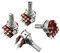 JMORCO 20 Stück WH148 B500K B 100K B50K B20K B1K B2K B5K B10K 6Pin 20mm Verstärker Dual Stereo Potentiometer 1K 2K 5K 10K 50K 100K 500K (Size : 50K Ohm)