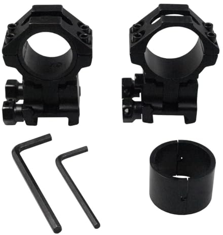 2-teilige höhenverstellbare Montage für Zielfernrohr auf 21,5 mm Weaver-/Picatinny-Schiene - optimale Verbindung zwischen Waffe und Optik