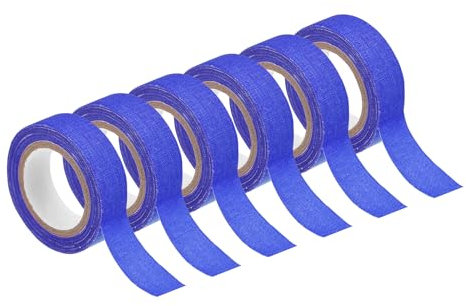 sourcing map 6 Rollen Neon-Gaffa-Klebeband, 0,6 Zoll x 16,5 ft Leuchtendes Klebeband im Dunkeln fluoreszierendes Klebeband für Party- und Heimdekoration, Blau