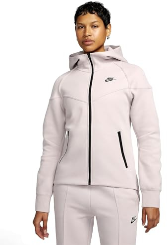 Nike FB8338 - W NSW TCH FLC WR FZ HDY 019 Platinum VIO Gr. M