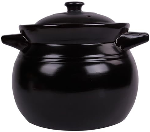 JJoias Keramik-Kochtopf, Runder Isolierter Kochtopf, Tiefes Kochtopf-Set Mit Deckel Und Griffen, Hitzebeständiges, Antihaftbeschichtetes Suppentopf-Kochgeschirr,2.5l