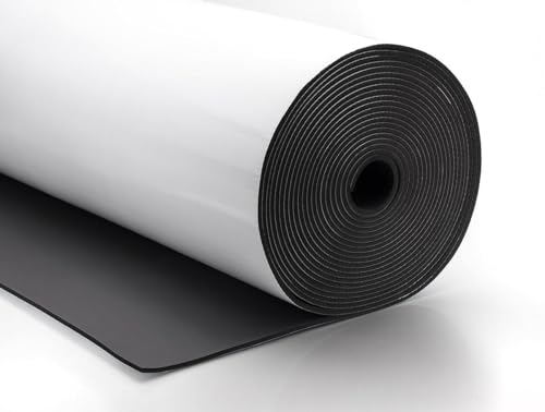 NMC Rohrisolierung, Isoliermatte, Dämmmatte - INSUL ROLL XT, 19mm Dämmmatte selbstklebend, Kautschuk Isoliermatte, Dämmung, Isolierung