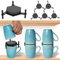 6Pcs Coffee Mug Holder Stackable Coffee Cup Organizer 3.97inch Adjustable Drinkware Stacker Organizer Reusable Kitchen Cup Storage Organizer for Cupboard Cabinet Shelf Space Saver
