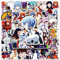 NEON Genesis Evangelion Aufkleber Eva Charaktere Ayanami Rei Ikari Shinji Figur PVC Wasserdicht Graffiti Aufkleber Für Laptop,Skateboard,Telefon,Gitarre,Fahrrad,Notebook DIY Dekoration (A)