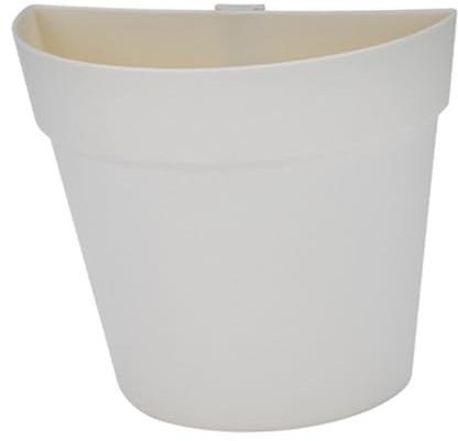 Jenngaoo Jardinière Murale Auto-Adhésive sans Perçage, Pot de Fleurs en Demi-Cercle avec Autocollant Forte Adhérence, Décoration Végétale Intérieure Moderne pour Plantes Succulentes et Petites Herbes