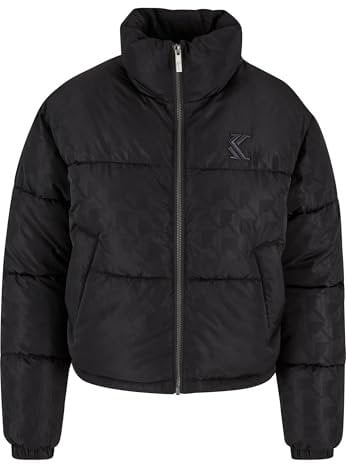 Karl Kani OG AOP Crop Puffer Jacket Black, M