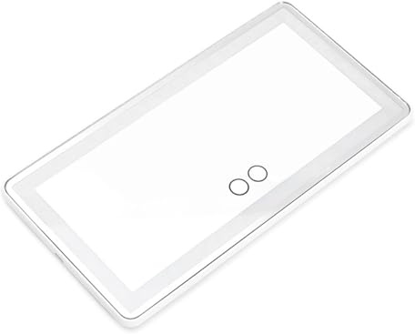 POFET Car Visor Vanity Mirror,Dimmable Touch Control Sun Visor Mirror,Rechargeable Car Makeup Mirror with LED Lights for Car Truck SUV Rear View Mirror Sun (White)