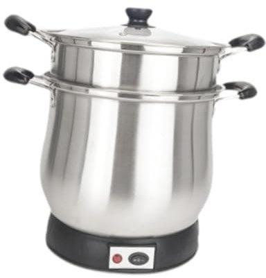 Colcolo en Acier Inoxydable à mijoter de Cuisine Multifonction 7 L à Vapeur pour Riz Gluant à Vapeur pour Repas Riz