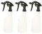 Tek Automotive Heavy Duty Chemical Resistant Spray Bottles - 600ml Pack of 3 Refillable Trigger Sprayer for Cleaning, Gardening, Patio Weed Killer, Car Valeting - Adjustable Nozzle, Stronger Seals