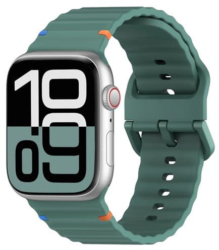 Sportarmband für Apple Watch Ultra/3/2 Armband 49mm 46mm 45mm 44mm 42mm 41mm 40mm 38mm iWatch Band für Herren Damen,Silikon Sport Apfelband Armbänder für Apple Watch Series 11 10 9 8 7 6 5 4 3 SE 3/2