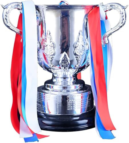 JHRFU Coppa di Lega di Calcio Inglese EFL Cups Championship Trofei Replica Resin Soccer Champions Trophy Fan Collezionabile Decorazioni per Club Decorazioni per La Casa Natalizie,44cm/17.3in