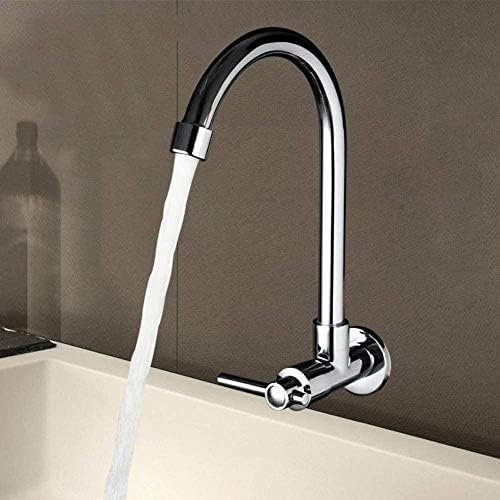 Küchenarmaturen, Küchenarmatur, Unterputz-Kalt-Einloch-Waschbeckenarmaturen, Moderner Wand-Badezimmerwaschbecken-Wasserhahn