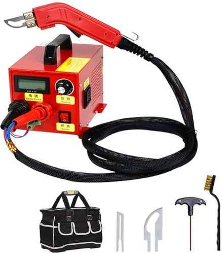 YHUEGH Hand Held Hot Knife Cutter, Electric Foam Sponge Foam Cut Tool with 2.4/2 In Straight Blade*2, Temperature 550℃ (1022℉), Cable Cloth Cutting Machine for Fabric Rubber Nylon Ribbon