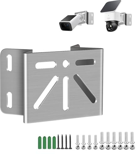 ZT-NET Halterung für Eufy Security SoloCam S340, Außenwand Eckmontage, Edelstahl Weitwinkel-Adapter für CCTV Überwachungskamera, für Innen & Außen