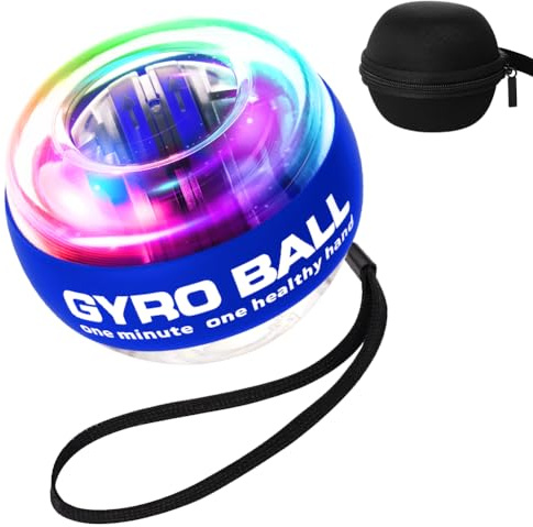 APXEL Gyro Ball, Giroscopio a Mano, Esercitatore Portatile Compatto Hand Migliora Con Borsa Portaoggetti E Manuale Riabilita