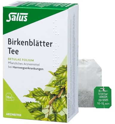 Salus - Birkenblätter Tee - 1x 15 Filterbeutel (30 g) - Arzneitee - Betulae folium - pflanzliches Arzneimittel bei Harnwegserkrankungen - bio