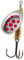 Mepps Spinner Aglia Decoree mit Punkten Gr 3 - Silber/rot (1 Stück)