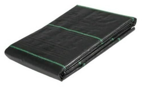 Yuzet 4m x 10m Black 100gsm Heavy Duty Weed Control Fabric, Ground cover Membrane, UV stabilised Weed Barrier Fabric. Under Patios, Garden, Flower beds, Landscaping - weed suppressant membrane