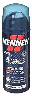 MENNEN - X-Treme Rasierschaum für Herren, 3-fach-Schutz – 250 ml