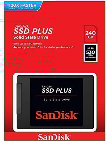 SanDisk SSD PLUS 240 GB up to 520 MB/s Sata III 2.5 inch Internal SSD