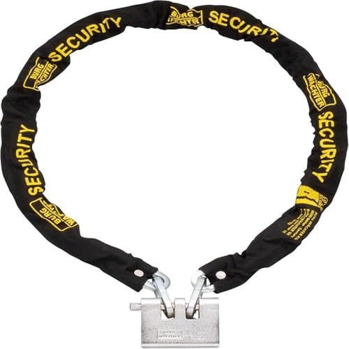 Sterling 100ASP 10 mm x 1.0 m Case Hardened Chain and 92 mm Double Slotted Armoured el Padlock Set