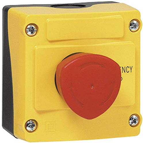 BACO LBX10510 Notschalter, Pilztaste im Gehäuse, 240 V/AC, 2,5 A, 1 NF (R), IP66, 1 Stück