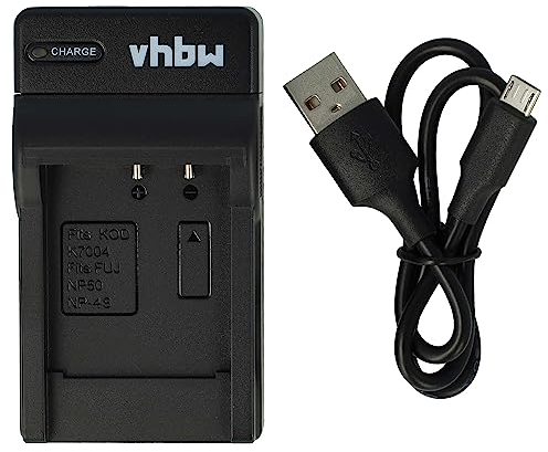 vhbw Chargeur USB de Batterie Compatible avec Fuji/Fujifilm FinePix F660EXR Batterie Appareil Photo Digital, DSLR, Action cam