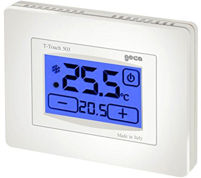 Termostato touch screen da incasso T-TOUCH 503 antracite 35250012 GECA