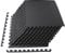 BalanceFrom BFPM-2PKBLK GoFit Puzzle-Matte mit ineinandergreifenden Eva-Schaumstofffliesen für Training, MMA, Gymnastik und Heimstudio, Bodenschutz, schwarz, 1/2 Thick, 48 Square Feet
