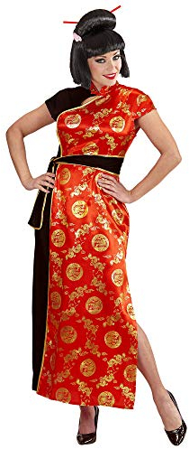 W WIDMANN MILANO Party Fashion - Costume de chinoise, robe avec motifs de dragons, déguisement pour carnaval