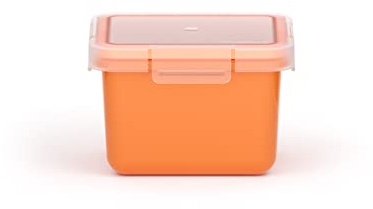 Valira Porta alimentos - Contenedor hermético de 0,4 L hecho en España, color naranja