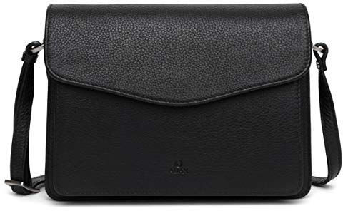 ADAX Cormorano Schultertasche 24 × 20 × 12 cm, Damen, One Size, Schwarz