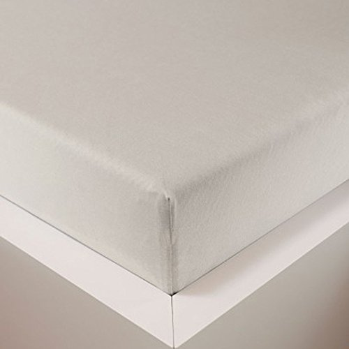 Schlummerglück Spannbetttuch mit hochwertigem Tencel, Falten- und bügelfrei, ideal für höhere Matratzen/Boxspringbetten, versch. Größen und Farben wählbar (Schnee, 140-160 x 200-220 cm)