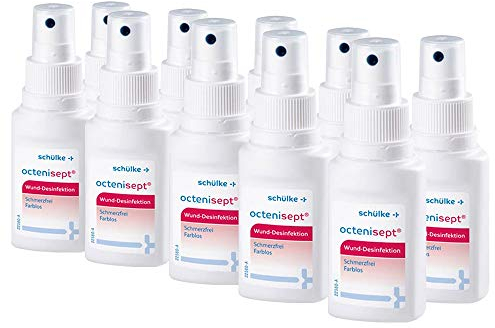 10x 50 ml Schülke Octenisept® Wund Desinfektion Antiseptikum Wundbehandlung, schmerzfrei
