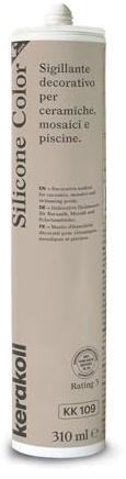 Kerakoll SILICONE COLOR KK109 sigillante decorativo piastrelle ceramiche mosaici e piscine 310 ML