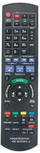 VINABTY N2QAYB000780 Ersatz der Fernbedienung Für Panasonic HDD DVD IR6-Recorder DMR-HW120EBK DMR-HWT230EB DMR-HWT130EB DMR-PWT500EC DMR-PWT530EB DMR-HWT130