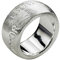 SILBERMOOS Damen Partner Ring Bandring massiv Gravur Liebe Love Amor Amore gebürstet 925 Sterling Silber, Größe:60