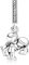 Annmors Charme Married Couple Charms-Anhänger 925 Sterling Silber Charm Bead Pendant für Europäische Armbänder und Halsketten