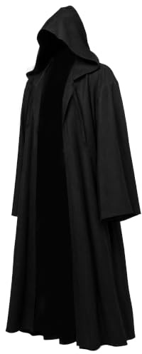 GraduationMall Vuxen Sith Robe Halloween Jedi mantel med huva Knight Darth Sidious Star Wars cosplay-kostym