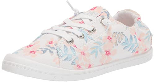 Roxy Tenis Rory sin cordones para mujer, Rosa/Blanco/C Azul, 40 EU