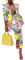 ORANDESIGNE Tailleur Femme Blazer 2 Pièces Costume à Carreaux Décontracté à Manches Longues Veste et Pantalon D Jaune XL
