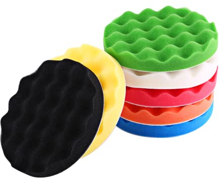 Polierpad, 180 mm Durchmesser, Wartung, waschbar, professionelle Polierpads, 10 Stück/Set, 7 Farben für das Auto Autowartung und -reparatur