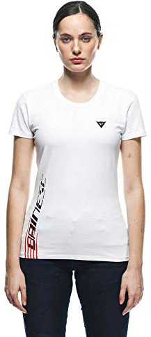 Dainese Damen T-Shirt Logo Lady T-Shirt Kurzarm 100% Baumwolle