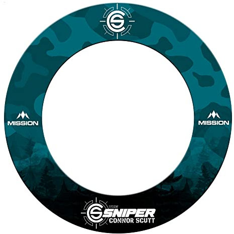 Mission Darts Player Professional Dartscheibe Surround für Steeltip Darts | Connor Scutt (SU230)